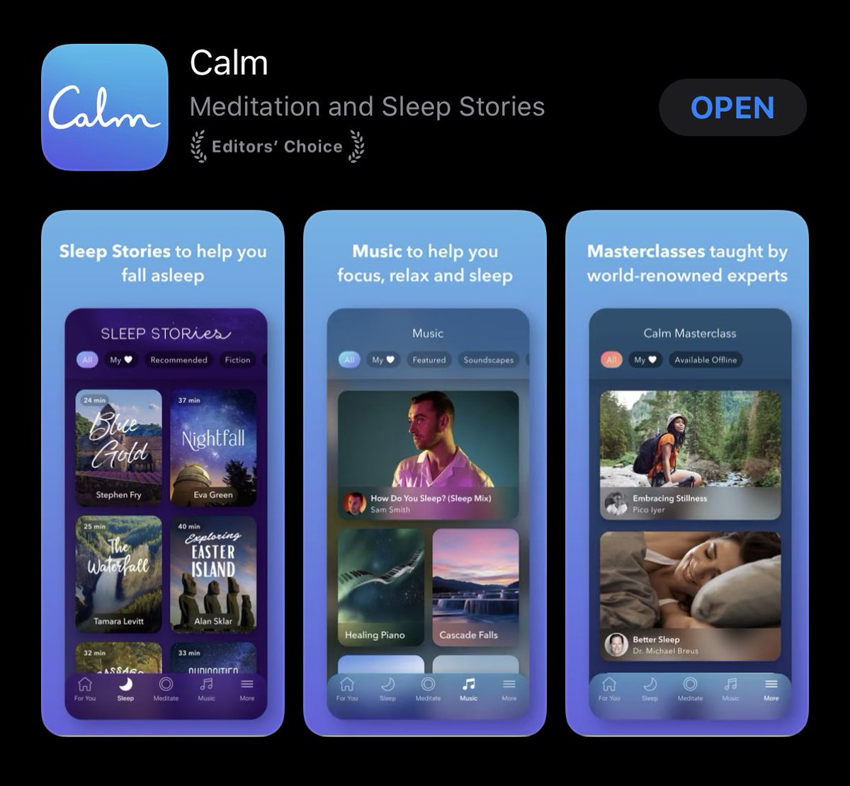 1. I used to be a skeptic of meditation. When I’m feeling antsy and anxious the last thing I wanna do is sit quietly and do nothing. But guided meditation has helped me become more aware of my thoughts and that’s made a huge dif.Many options out there but I use the Calm app 