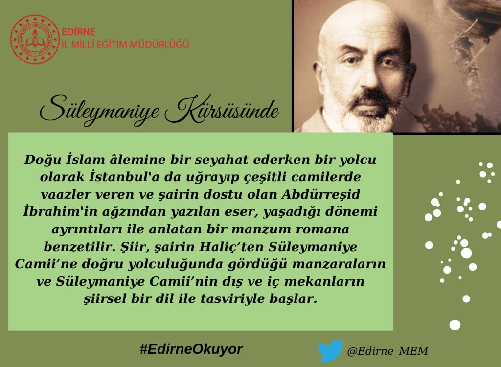 #edirneokuyor
<a href="/tcmeb/">Millî Eğitim Bakanlığı</a> 
<a href="/edirne_valiligi/">Edirne Valiliği</a> 
<a href="/Dr_Onderarpaci/">Dr. Önder ARPACI</a>
