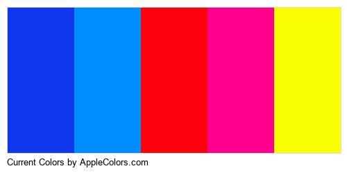 _applecolors's tweet photo. Check out New Palette Today - Current Colors Palette @_applecolors https://t.co/RwSIJSER8u #008dff #ff000d #ff008d #faff00 #stream https://t.co/NV78JpiYjB