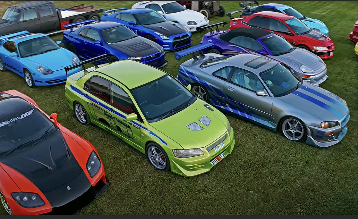 A coleção de Jorge Acosta, usada no filme Velozes e Furiosos. A linha  especial inclui os originais Mitsubishi Eclipse, Spyder e Evo, além do  Nissan 350Z, Toyota Supra, Volkswagen Jetta, Honda S2000,, image size:1200x735
