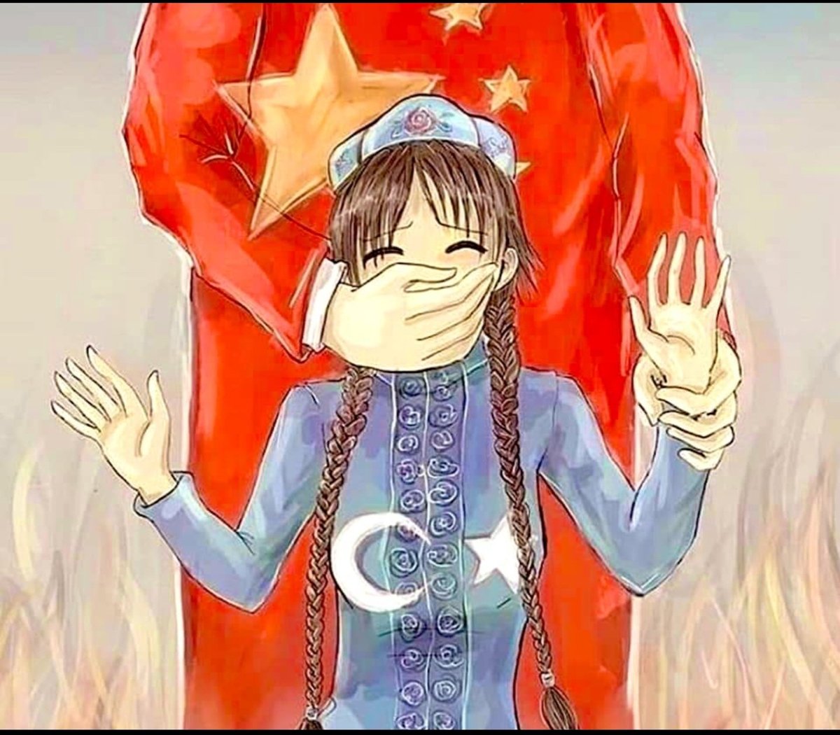 eliffcevikk's tweet photo. Doğu Türkistan'daki halka uygulanan zulmün tek sebebi, halkın Müslüman olması.

 Zulme "Dur" De!
Sessiz kalma... 
#UygurTürkleriYalnızDeğildir
#UygurlarİadeEdilemez https://t.co/6gVB4V8Wl5
