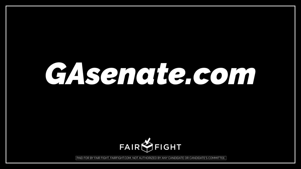 staceyabrams's tweet image. In 8 days, Georgia has the opportunity to deliver the U.S. Senate majority by electing @ReverendWarnock and @ossoff — but we need your help to cross the finish line.

Donate what you can today and let’s get it done: GAsenate.com #gasen #gapol