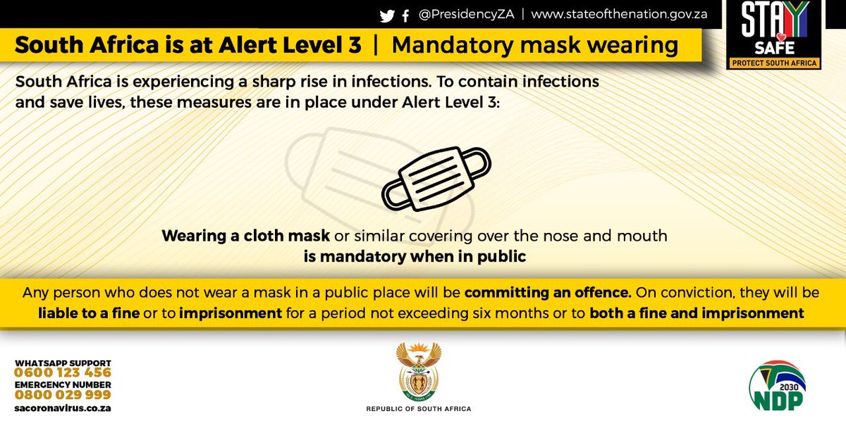 Here are the new lockdown regulations🙏🙏🙏🙏 

PLEASE HELP RETWEET TO SAFE A LIFE. ❤

#coronavirussa level 3 #cyril Capetown