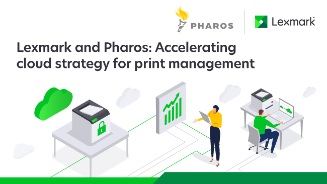 lexmark's tweet image. Let us introduce you to Pharos Beacon - a time-tested vendor-neutral, true cloud, secure printing solution - your #zeroinfrastructure print solution – learn details in this on-demand webinar with @PharosSystems and #Lexmark. Sign up here: bit.ly/3kCtAsH
