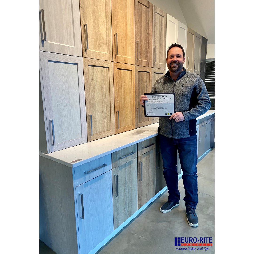 We've been nominated for Maple Ridge and Pitt Meadow’s Large Business of the Year award! ✨

We’re very honoured to be recognized by our home community for striving to set the new standard on business growth and development. <a href="/pmmrchamber/">Chamber of Commerce</a> 😊

#EuroRiteCabinets