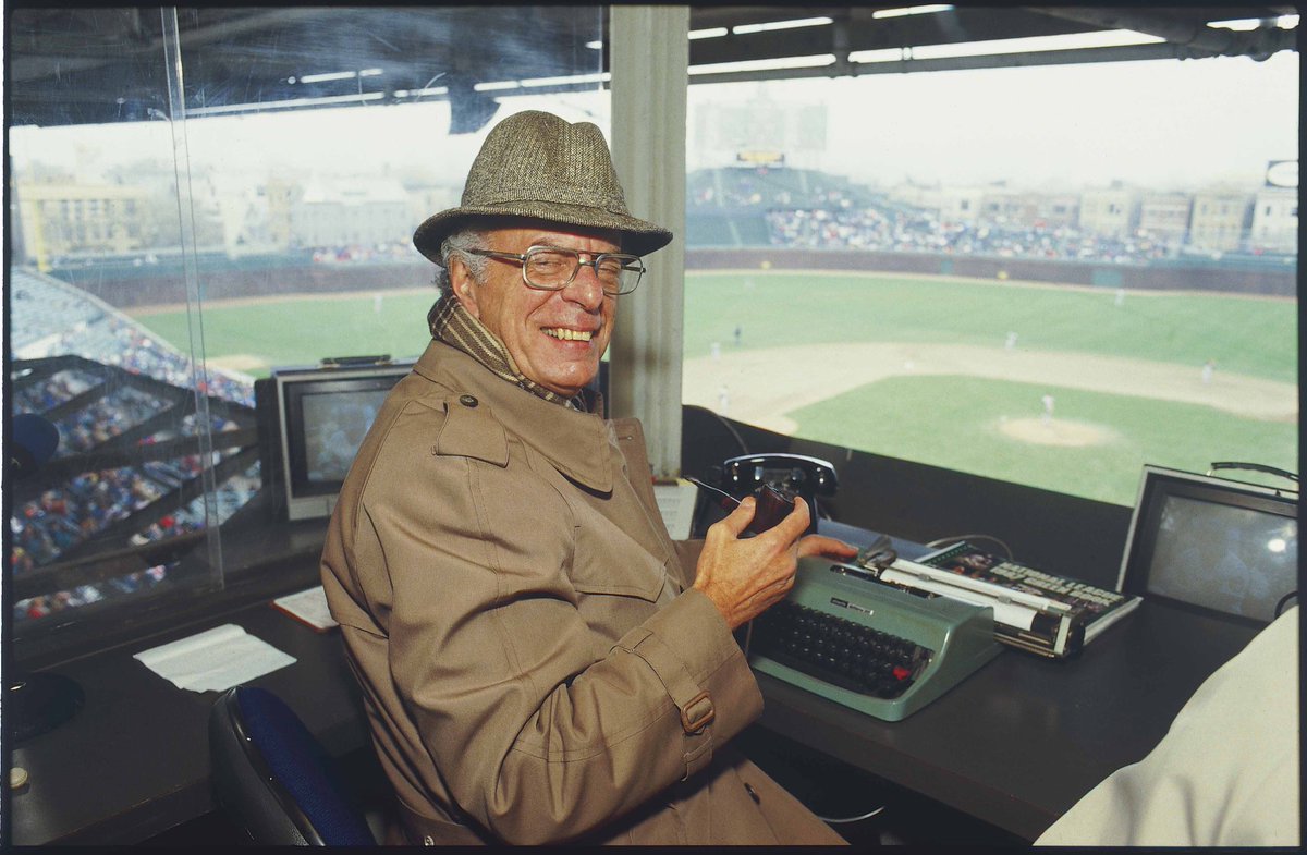 2) Jack was sports editor at WGN for 40 years, a career encompassing all Chicago sports teams and thousands of broadcasts. The sound of his typewriter softly clicking behind Jack Brickhouse was the soundtrack of summer for generations of Cubs fans.