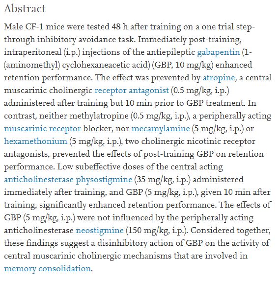 gabapentin might even help with memory retention, not only providing a boost in motivation and focus but also helping you retain the things you learn while studying! altho I will admit I'm less certain of this effect per se