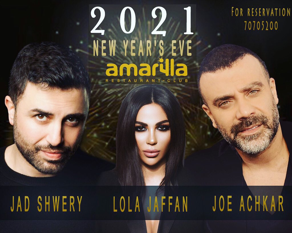 JadShwery's tweet photo. New year s eve!! 💥💥💥
@JoAshkar @LolaJaffan #Amarilla #dbaye #Lebanon https://t.co/IM7ANaLRN6