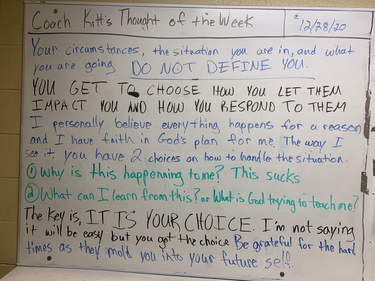 Choose to learn from you circumstances