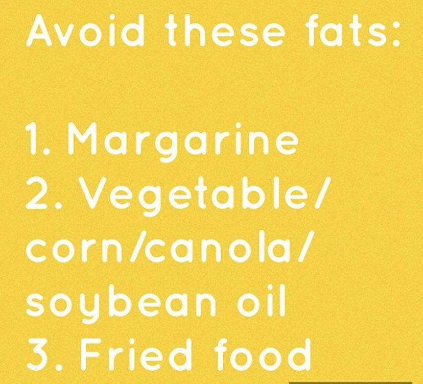 Processed fats are bad for you. 15/n