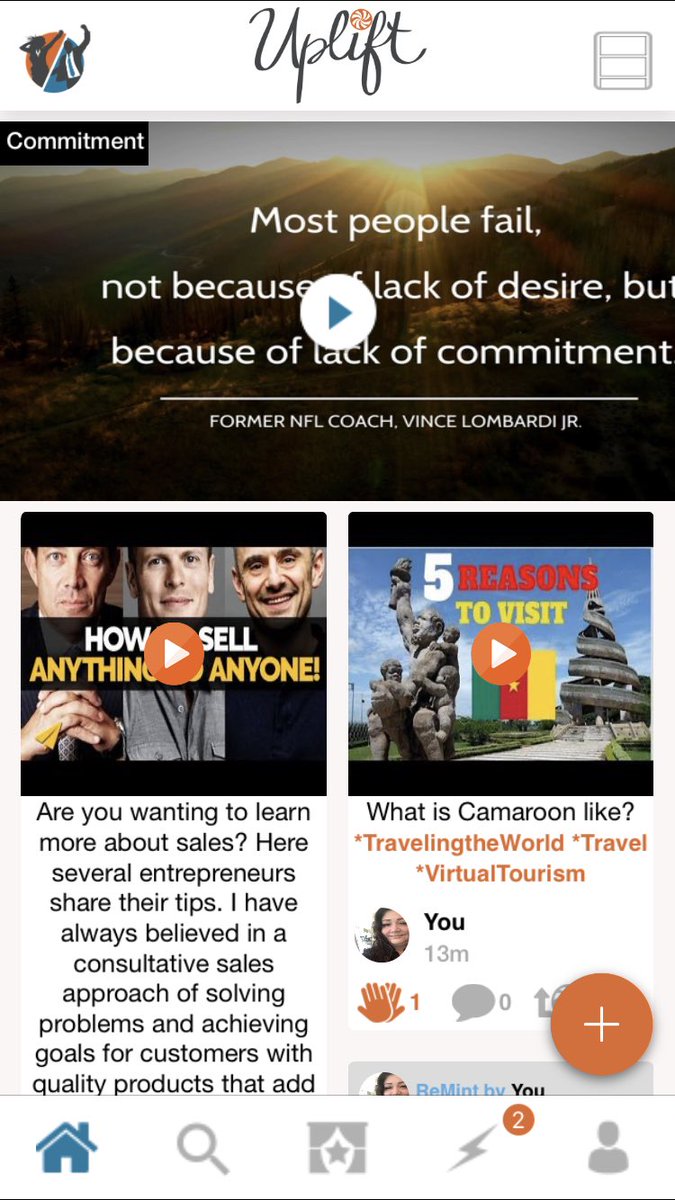 JulieParker144's tweet image. Are you interested in sales and marketing? What about travel and virtual tourism? Uplift is a new social media community of 100% positive content. Add free and no one sells your data. #addfree #socialmedia No politics, no hate and no crazy. Download the free app in the App Store