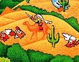 Arabian Pacman rides a camel into battleThe Pac-plane for when you can't find the magic boots10/14