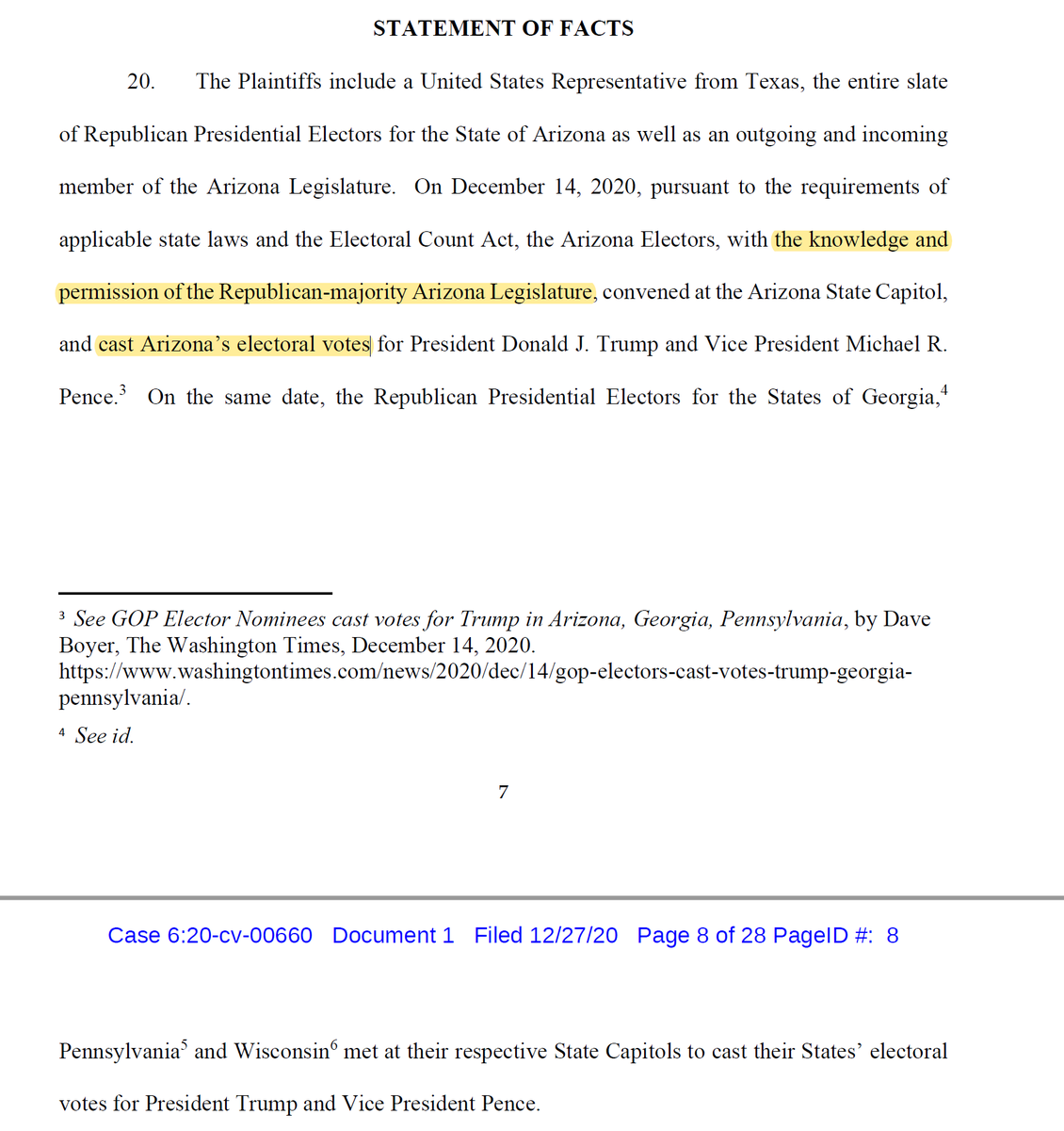 STATES HAVE ELECTORS. POLITICAL PARTIES DO NOT. This should go without saying. Sadly, because Republicans have determined that only Republicans have the right to rule, it doesn't seem to be.