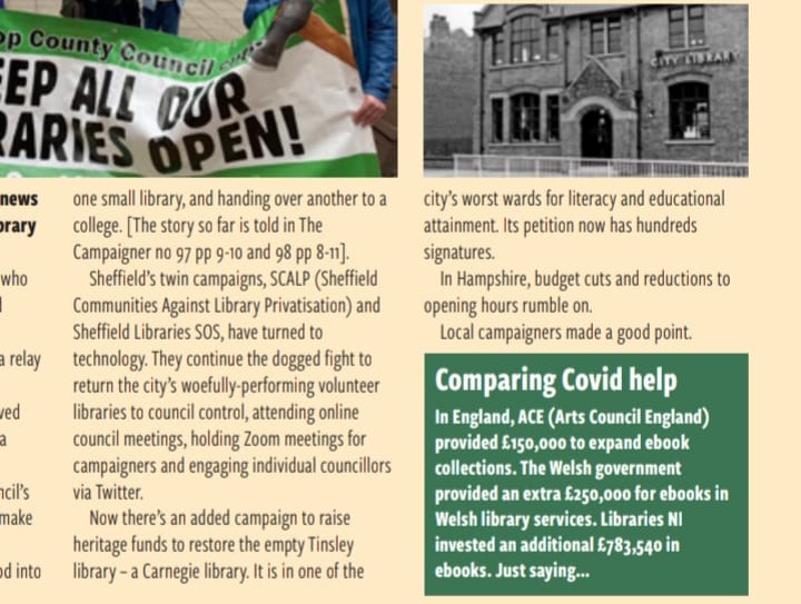 More on @SaveTinsley campaign to reopen Sheffield Tinsley Carnegie library and work from @SCALP via @LibraryCampaign