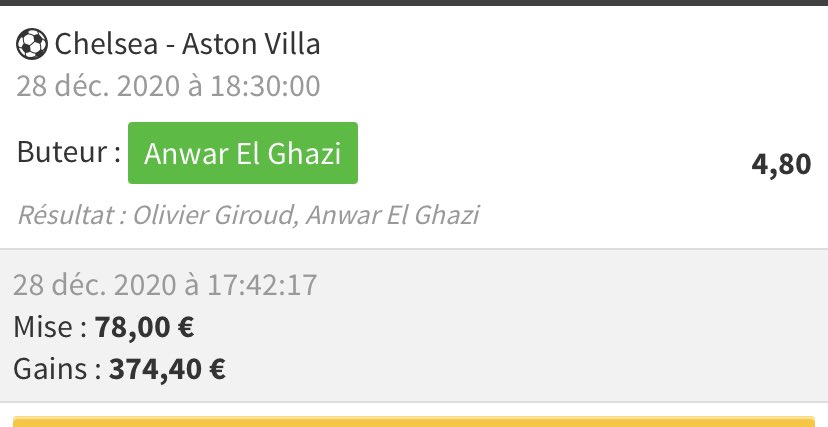 TR_Pronos's tweet image. 𝟭𝟬𝟬 𝗥𝗧 ♻️ / 250 ❤️ 𝗣𝗢𝗨𝗥 𝗟𝗔 𝗦𝗨𝗜𝗧𝗘 ! 

✅ Zaha 3.60 🤑
✅ El Ghazi 4.80 🤑

Je suis prêt, j’ai mes bets #NBA. 

À VOUS DE JOUEZ ! 

#TeamParieur