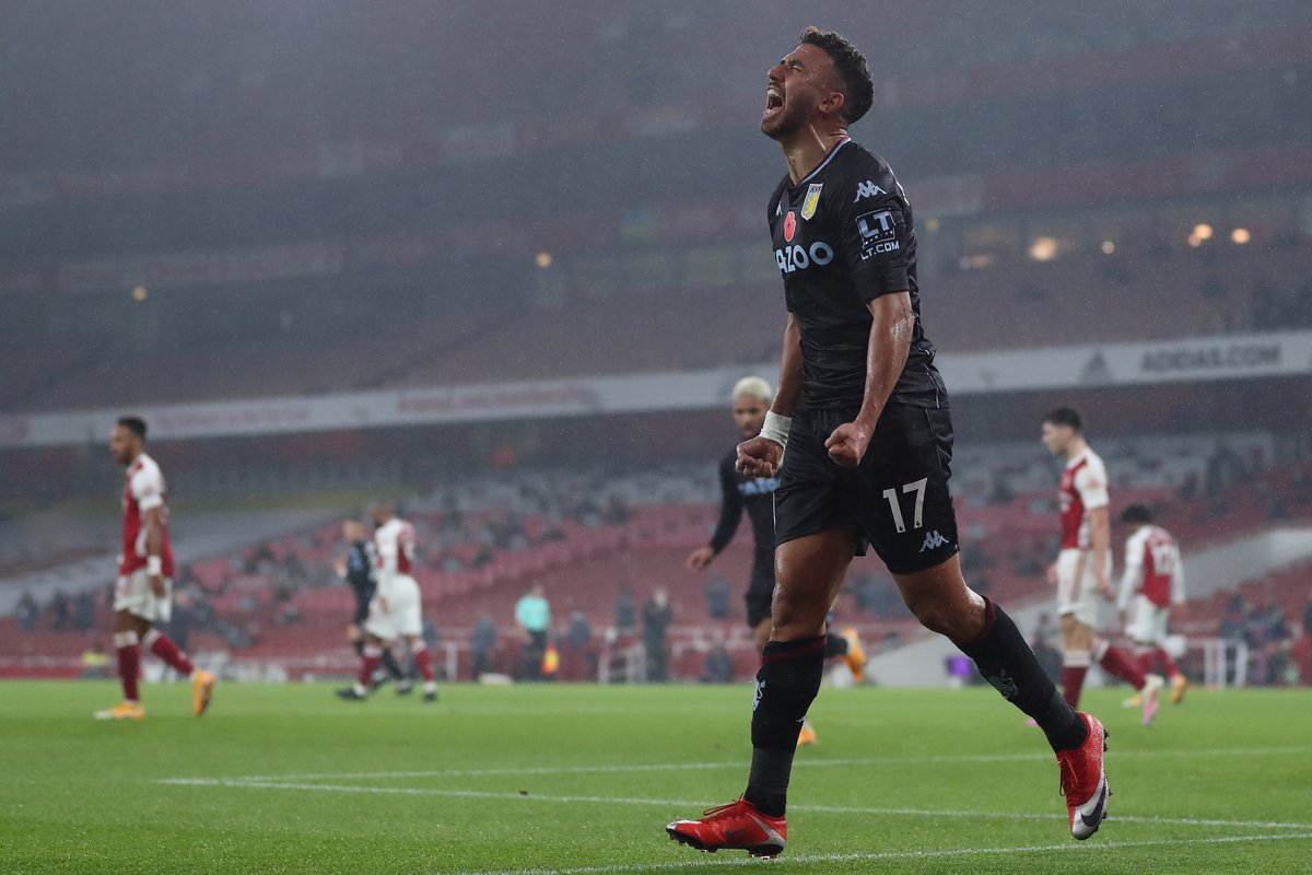 brfootball's tweet image. Aston Villa avoided relegation by one point in 2019/20.

This season they’ve beaten Leicester, Arsenal, Wolves, drawn with Chelsea and thrashed Liverpool 7-2.

They’re 5th, six points off the top of the table with a game in hand 👏