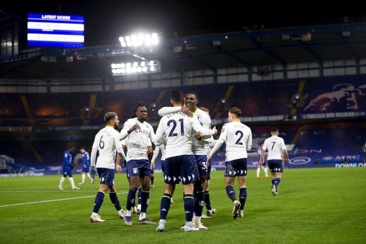 brfootball's tweet image. Aston Villa avoided relegation by one point in 2019/20.

This season they’ve beaten Leicester, Arsenal, Wolves, drawn with Chelsea and thrashed Liverpool 7-2.

They’re 5th, six points off the top of the table with a game in hand 👏