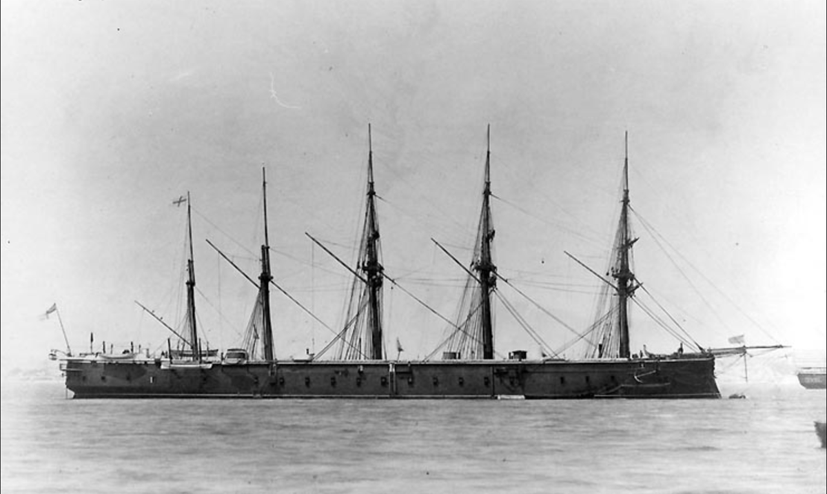 On 2nd Sep 1908, Harold joined the Royal Navy and signed for 12 years service. He was a moulder's labourer on enlistment. His first posting was aboard the HMS Acheron, the hulked former HMS Northumberland turned stokers' training ship 2/9/08-18/2/09. His conduct was 'very good'.