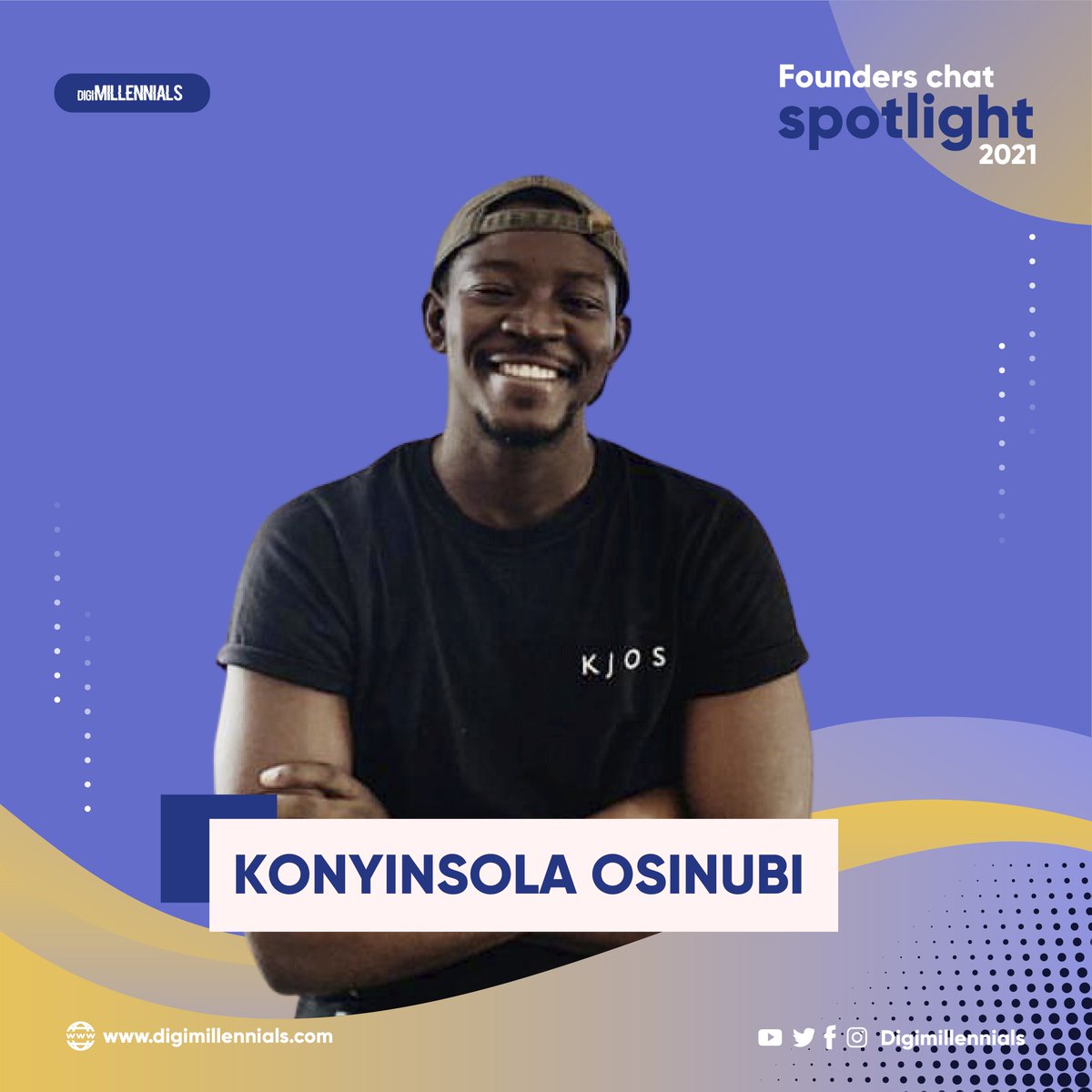 DigiMillennials's tweet photo. #FoundersSpotlight2021
Konyinsola Osinubi @KJOS__ is a PR professional, content creator and Vlogger .
He is a budding YouTuber whose focus is on Technology and gadgets.
He is one Content creator/ YouTuber we look out for in the coming years.
...
#Digimillennials
#Millennials https://t.co/L7ymAaJ5I9