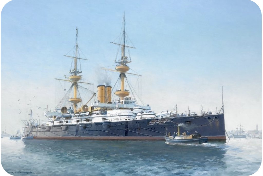 From the 19th February to the 27th May 1909, Harold was posted to the HMS Magnificent. He was Stoker No 2.