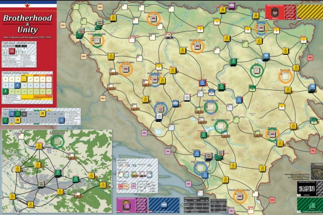 SanchoMateos's tweet photo. Empezamos una partida al #brotherhoodunity de #compassgamesllc. Y está vez con las ideas más claras. Con un Serbio @PaulPanosky muy peligroso y un @Silas_Deemer como Croata muy comprometido desgastando al enemigo.Mientras yo no paraba de construir y  rezar a la Meca.#wargames https://t.co/dNTUqX0DHS