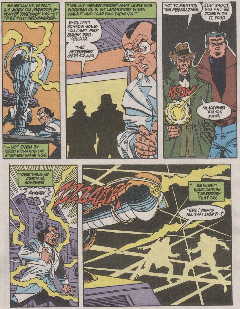 Eventually, they became enforcers for a local gangster - but when they put the hit on an indebted scientist, they were bombarded by energy from his experiments!