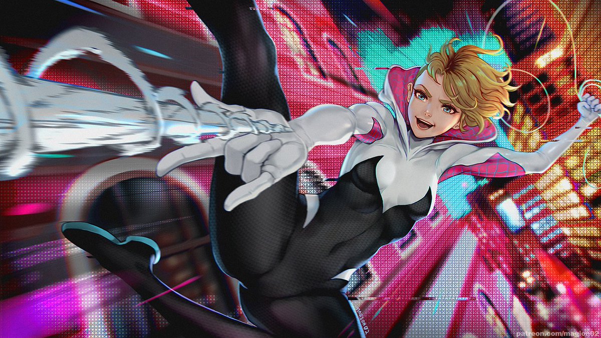 Art Feature: Spider-Gwen, by. @magion02. pic.twitter.com/XfGhM9dfF5. 