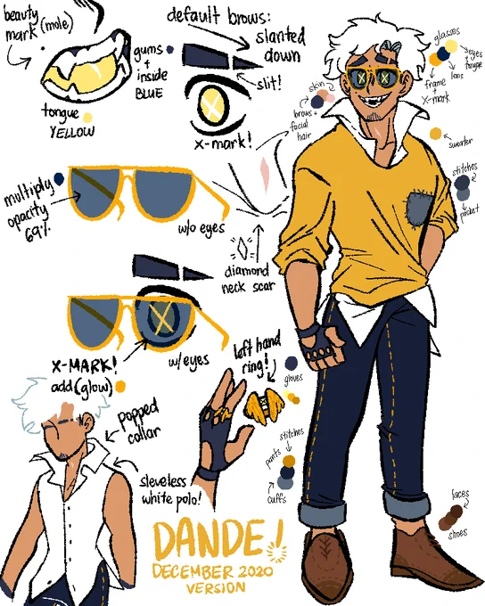 a good amount of ppl kept asking for my persona's reference, so here he is!! ✨✨✨ 