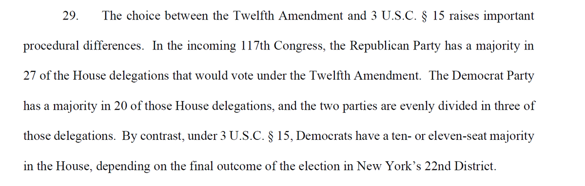 There is no choice between the 12th Amendment and 3 USC 15. The statute provides procedures for determining which electors are legitimate - something that's not addressed in the Amendment at all. They're complementary, not conflicting.