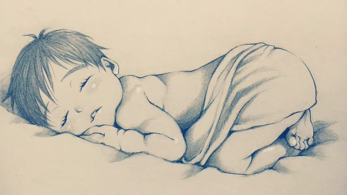 以前、勇利くんの幼少期を勝手に想像して描いたものです👶 