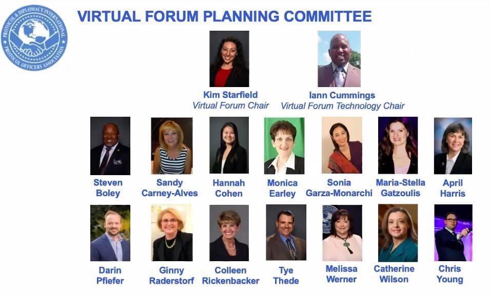 PDIPOA's tweet image. As we close the calendar on this year, we are grateful for the #pdipoa volunteers who envisaged and produced our #protocolforum in July! With nearly 300 attendees from 30 countries, it was a joyful virtual gathering of #internationalprotocol professionals.