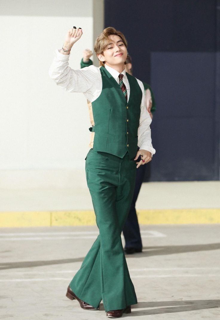 had locals whipped for him as "the guy in the green suit"