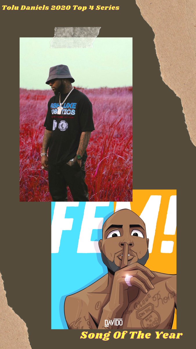 Song of The Year1. Nobody - DJ Neptune ft Joeboy, Mr Eazi2. Again - Wande Coal3. Fem - Davido4. Cashapp - Bella Shmurda ft Zlatan, Lincoln