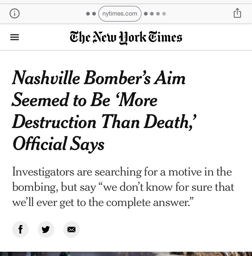 4/This week we witnessed a media that was hesitant to even say the word “Terrorist” for the white man who bombed buildings in Nashville, Tennessee. The media continuously goes out of its way to protect whiteness.