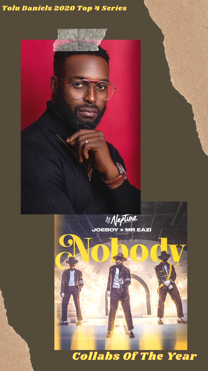 Collabs of The Year1. Nobody - DJ Neptune ft Joeboy, Mr Eazi2. Cashapp - Bella Shmurda ft Zlatan, Lincoln3. Pami - DJ Tunez ft Wizkid, Omah Lay, Adekunle Gold4. Know You - Ladipoe ft Simi