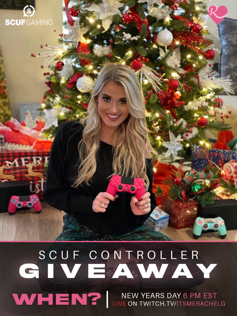 RachelGarr's tweet image. 💥SCUF HOLIDAY GIVEAWAY 💥

Follow these steps and tune in to my stream on New Years Day to find out who wins! 

- Like 💖 and Retweet 🔃 this Tweet
- Follow @RachelGarr 
- Follow @ScufGaming 🎮
- Subscribe → Twitch.Tv/ItsMeRachelG