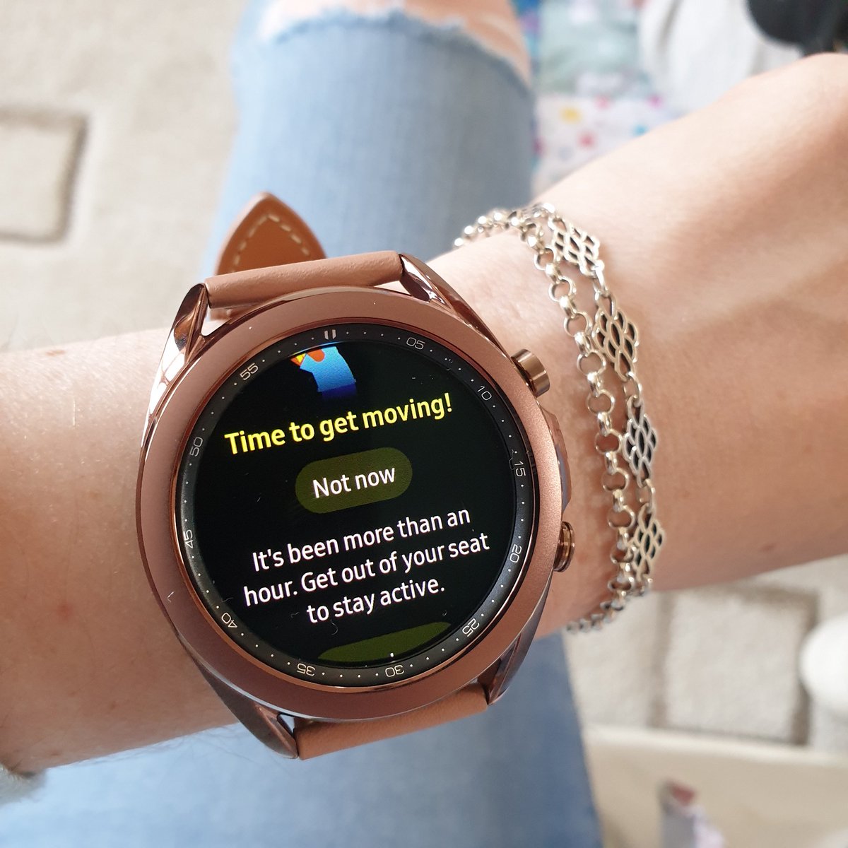 Wow, way to call me out.

Apparently my new watch has a death wish.