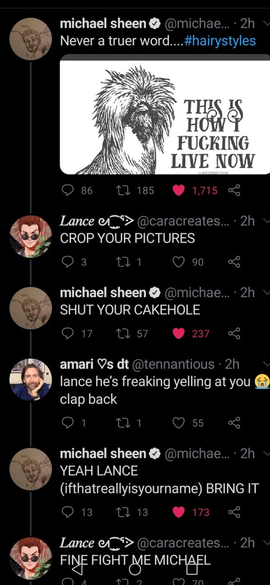 loveMSheenFFS's tweet image. Can we take a minute to remember this moment when Michael threw hands skhdeueysk