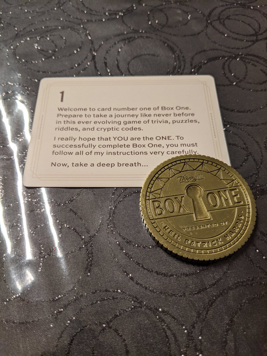 I just finished he amazing BoxOne game. If you like puzzles, being amazed and just have your how drop every 5 minutes, this game is for you! Thanks so much <a href="/ActuallyNPH/">Neil Patrick Harris</a> and <a href="/theory11/">theory11</a>  for reinventing (at least for me) boardgames.