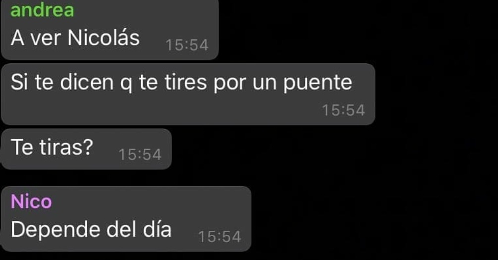 No sabía que me llamaba Nico