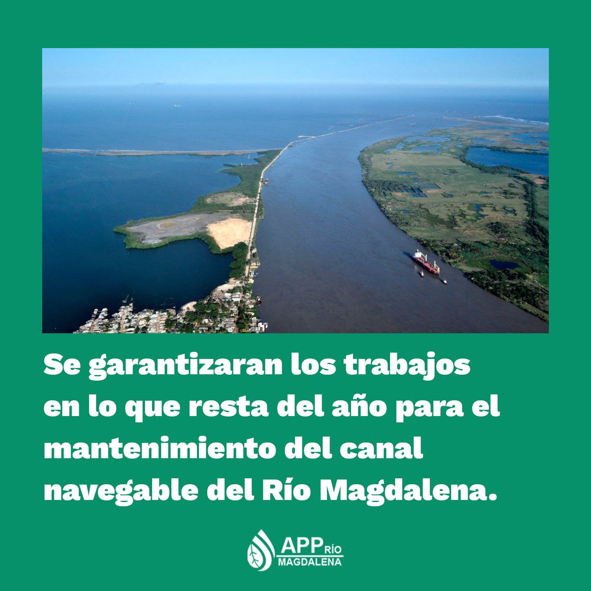 APPrioMag's tweet image. En lo que resta del año se realizará los trabajos para garantizar  el mantenimiento del canal navegable del Río Magdalena #RioMagdalena #Mantenimientodelcanal #AppRíoMagdalena