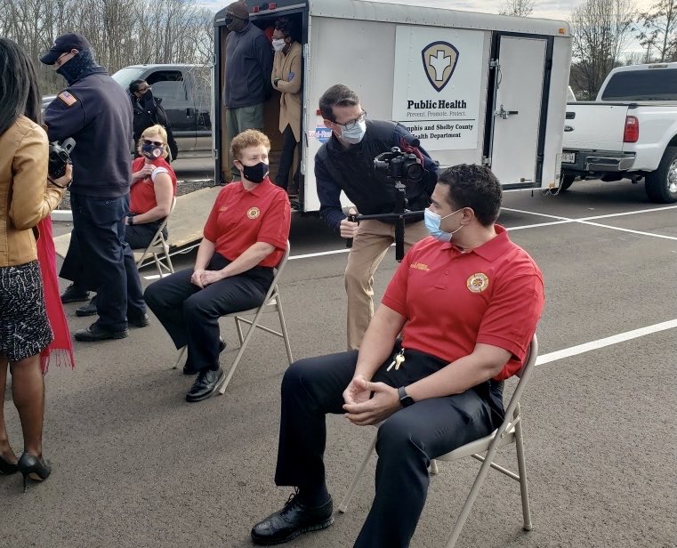 Director Sweat, Dep Director Burress &amp; Dep Director Lloyd were among the 1st responders across our community who received their first COVID vaccine today.