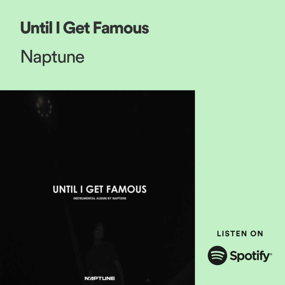 NapTune4Reall's tweet photo. 🎖️🏆THE HOTTEST BEAT TAPE ON THE STREETS RIGHT NOW‼️ WE ON 2K STREAMS ON AUDIOMACK. "Until I Get Famous" on Spotify 🔥🙌🏾
🎹 - https://t.co/QtGOZPbQiZ
#20Beats #InstrumentalAlbum #UntilIGetFamous #UIGF https://t.co/KNSPIf88fP