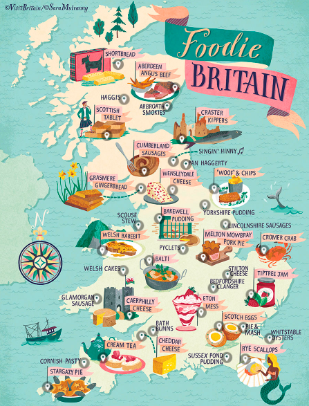 🍽En esta época de fiestas, te invitamos a descubrir los platos más característicos del 🇬🇧.

A través de nuestro mapa interactivo, embarcate en una aventura culinaria a lo ancho y a lo largo del Reino Unido. 👨🏻‍🍳🗺

▶️ visitbritain.com/gb/en/foodie-m…