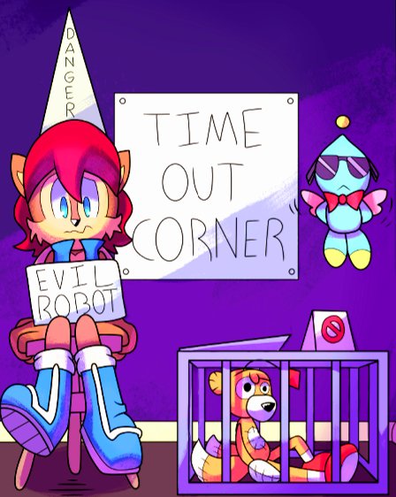 "Remember that time I got turned into a robot? Yeah, they made me sit in time out after they changed me back."