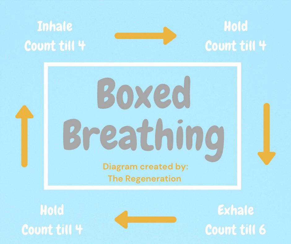 Re__Generation's tweet image. Thank you @anam_ahmed305 for working on a post with us and telling us how boxed breathing helps you! 

Our latest post talks about how mindfulness helps Mental Health. You can read the full post on our website: theregenerationsite.co.uk/how-to-be-more…

#MentalHealthMatters #Mindfulness