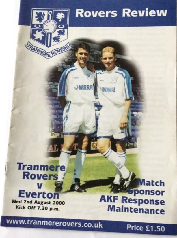 #190 Tranmere Rovers 2-0 EFC - Aug 2, 2000. EFC suffered a disappointing 0-2 loss away at Tranmere. Smith played a largely second string side featuring the likes of Peter Degn, Jamie Milligan & Phil Jevons, but the hosts were victorious via goals from Wayne Gill & Wayne Allison.