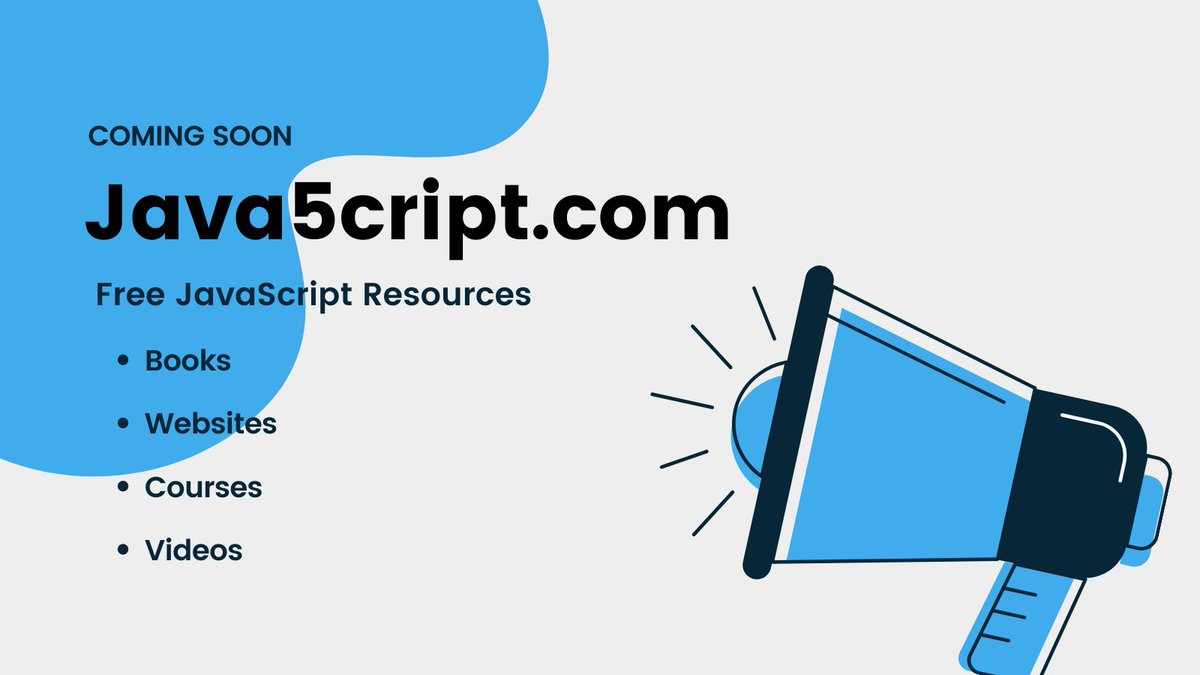 frontenddude's tweet image. 🚨 Excited to announce Java5cript.com

Coming soon, a platform that provides you with FREE JavaScript resources covering:

📘 Books
🖥️ Websites
📝 Courses
🎥 Videos
➕ More!

Want to know more? Sign up at 

#100DaysOfCode #CodeNewbies #JavaScript