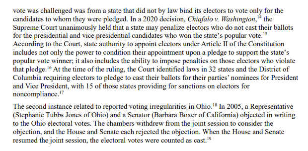 In what point of any of this as laid out by the Constitution or law does the VP acting on his own disqualify electoral college votes or a slate of state electors?