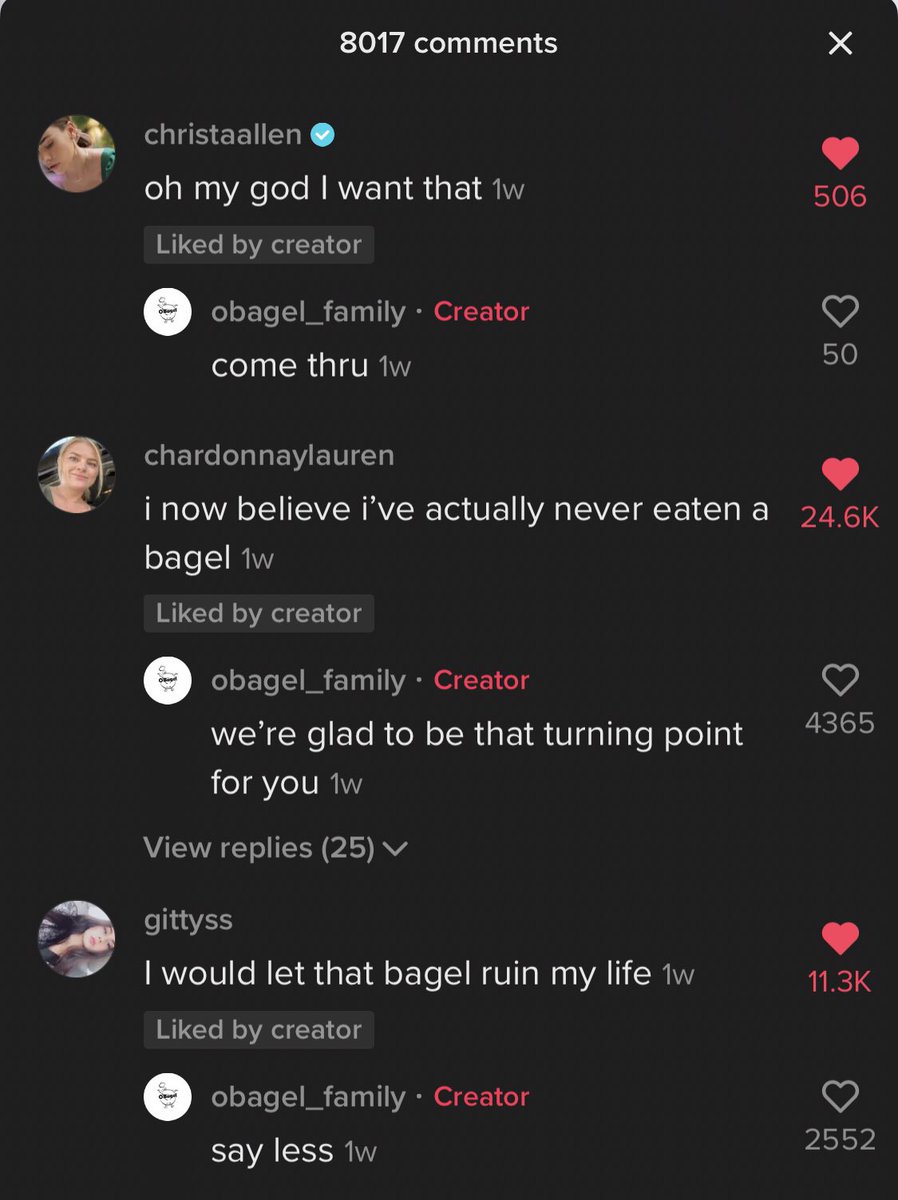 2. Community is  Have fun with your audience & ENGAGE. Brands responding and having a personality on Tiktok (or any platform) is a surprise to some because they don’t expect it. The amount of comments about us responding and our responses made up a big part of the comments.